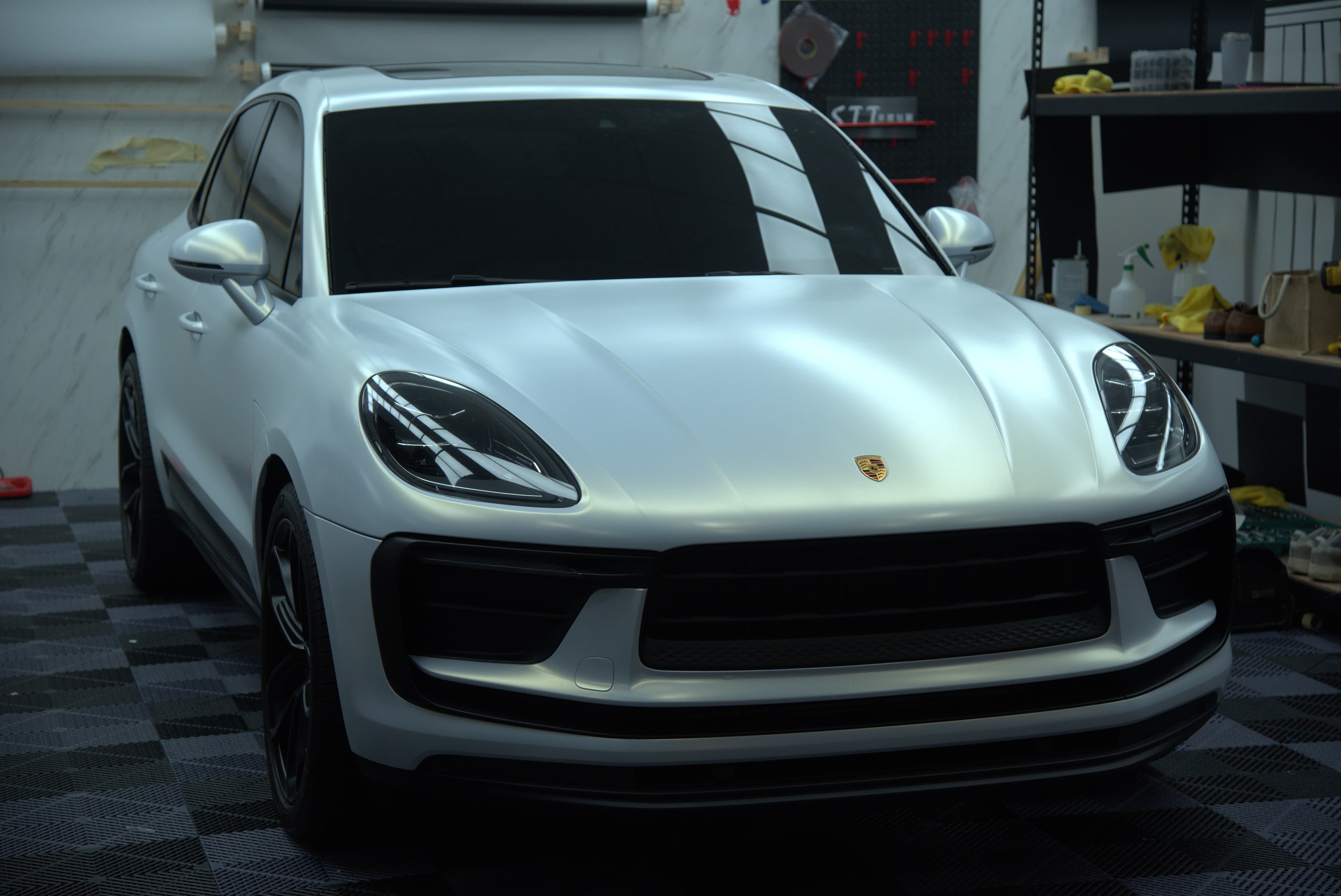 Porsche Macan 全車消光白 - 3